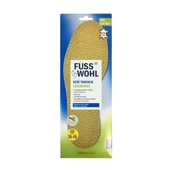 Fusswohl Leather Insole 1 pcs