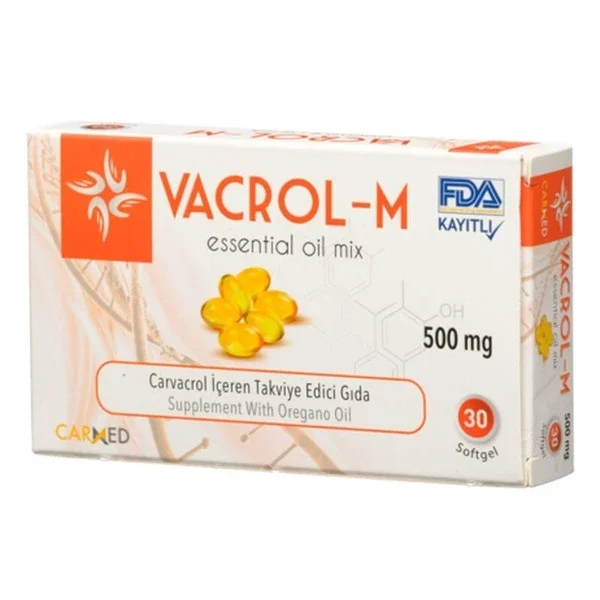 Carmed Vacrol-m 500 mg Food Supplement 30 soft Capsules