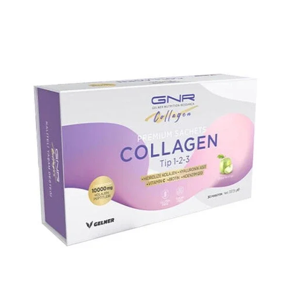 Gnr Collagen Hydrolyzed Collagen Apple Flavored Food Supplement 30 sachets