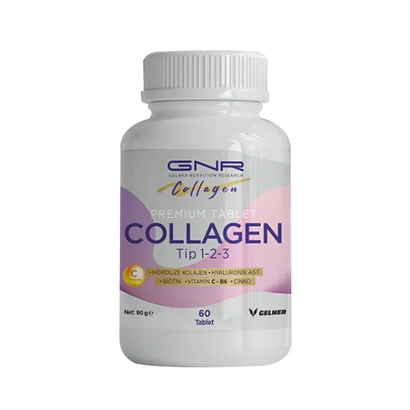 Gnr Collagen Hydrolyzed Collagen Type 1,2,3 containing Supplementary Food 60 tablets