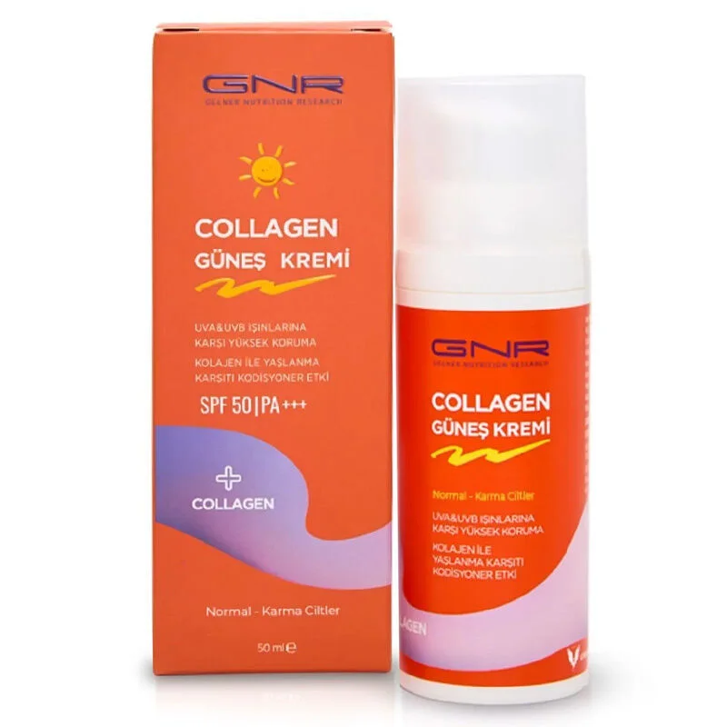 كريم واقي شمس SPF 50 للبشرة العادية والمختلطة 50 مل من جنر كولاجين Gnr Collagen