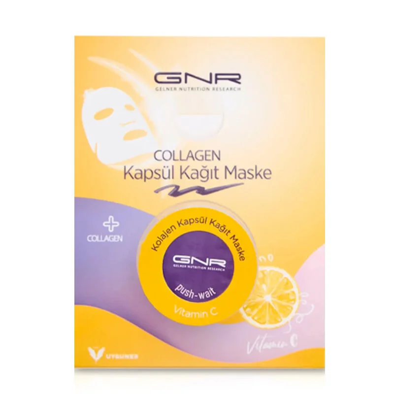 Gnr Collagen قناع ورقي من كبسولات الكولاجين من جي إن آر، قطعة واحدة