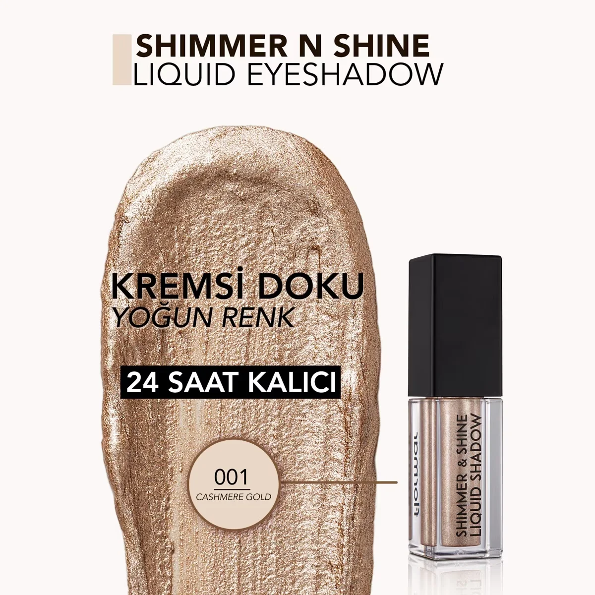 Flormar Shimmer &amp; Shine Glitter Liquid Eyeshadow No: 001