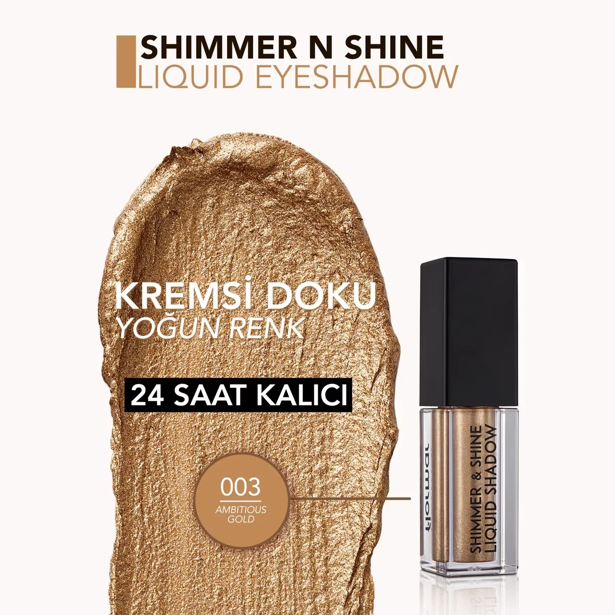 Flormar Shimmer &amp; Shine Glitter Liquid Eyeshadow No: 003