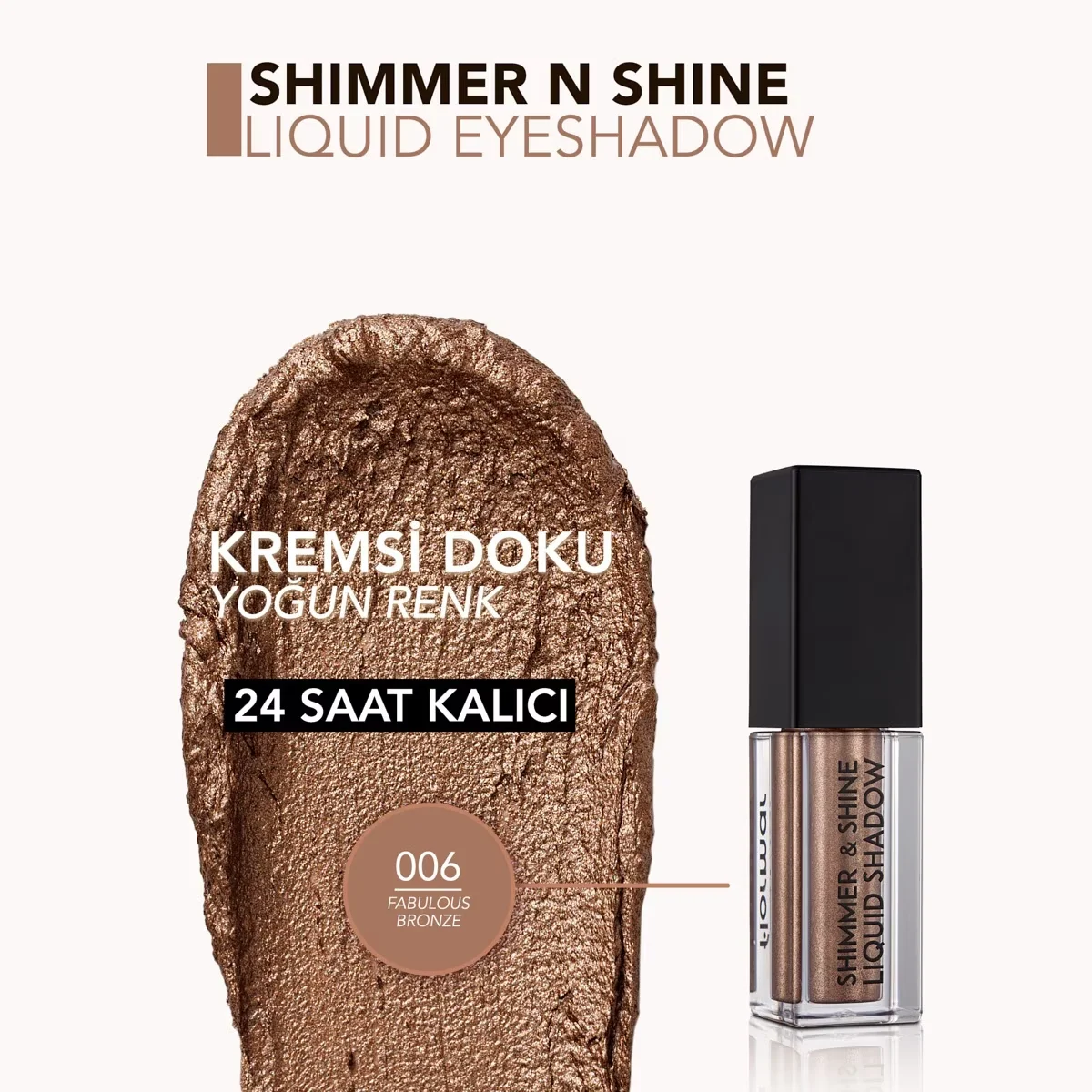 Flormar Shimmer &amp; Shine Glitter Liquid Eyeshadow No: 006