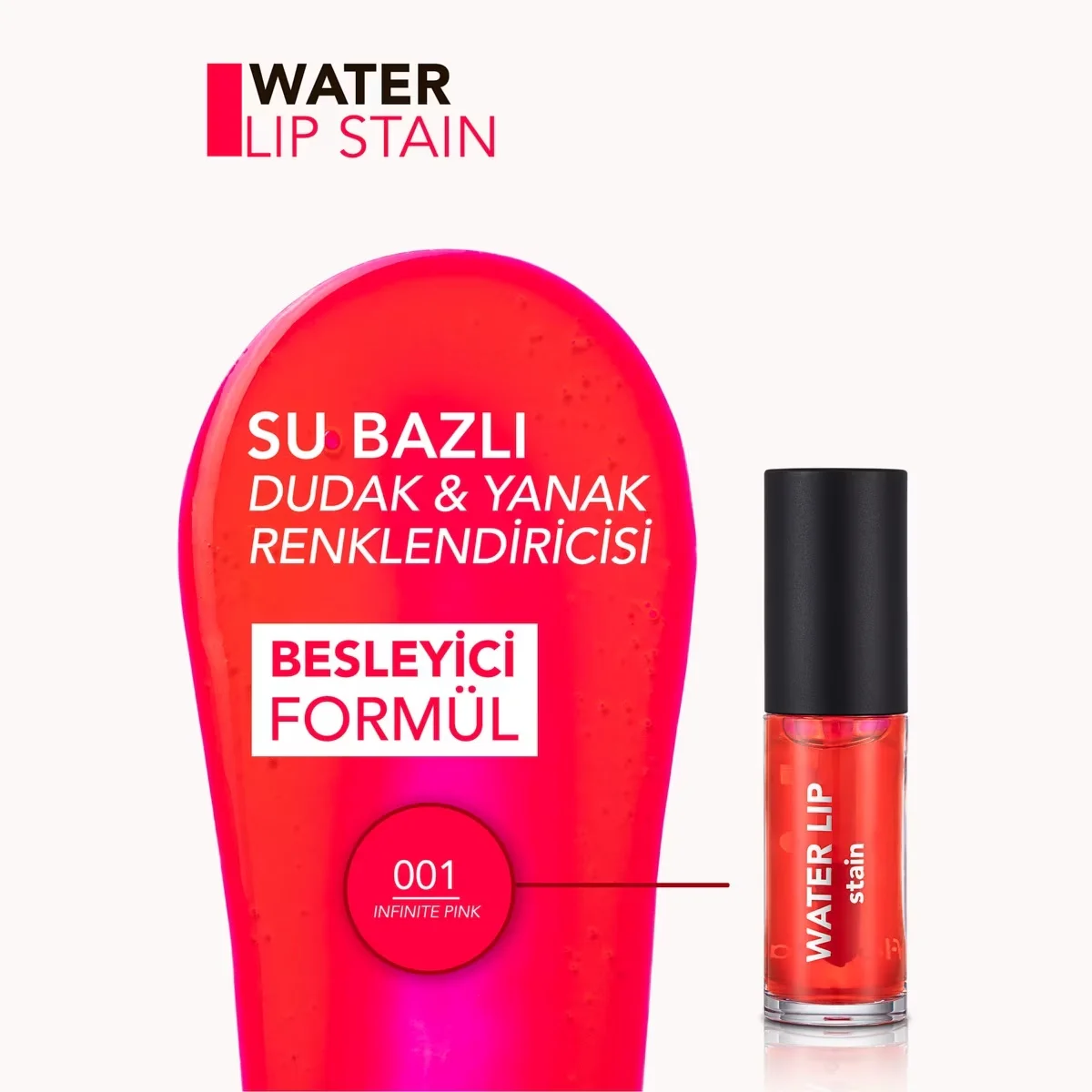 Flormar Wasser Lippenfarbe 001 Unendliches Pink
