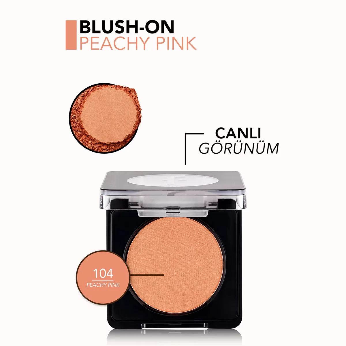 Румяна Flormar 104 персиково-розовый