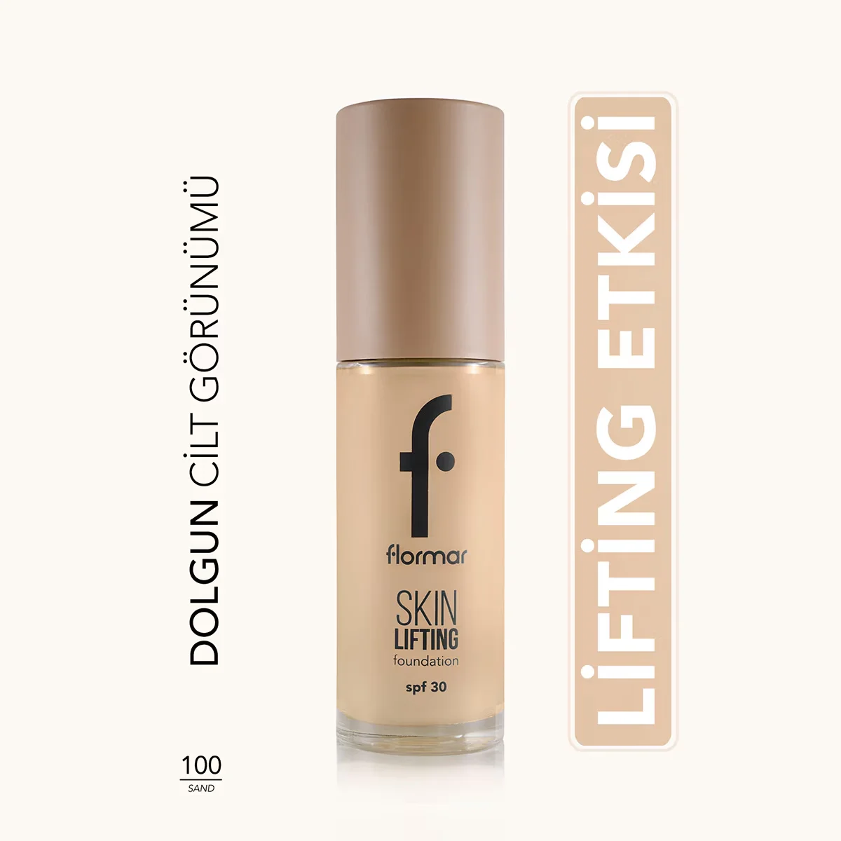 Фонд для лица Flormar Лифтинг 100 песок