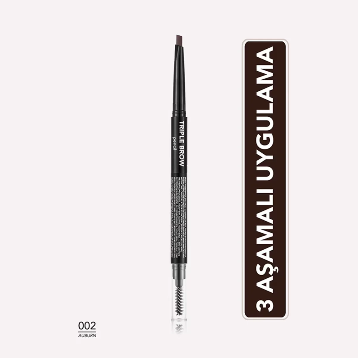 Flormar Triple Brow Pencil &amp; Powder 002 Auburn