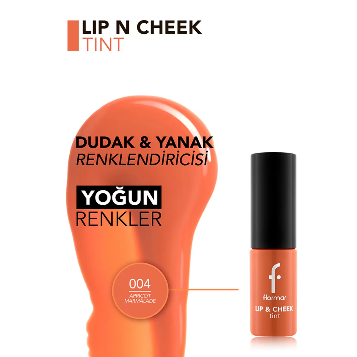 Flormar wasserbasierte Tinte für Lippen und Wangen - Natural Matte 6,9ml
