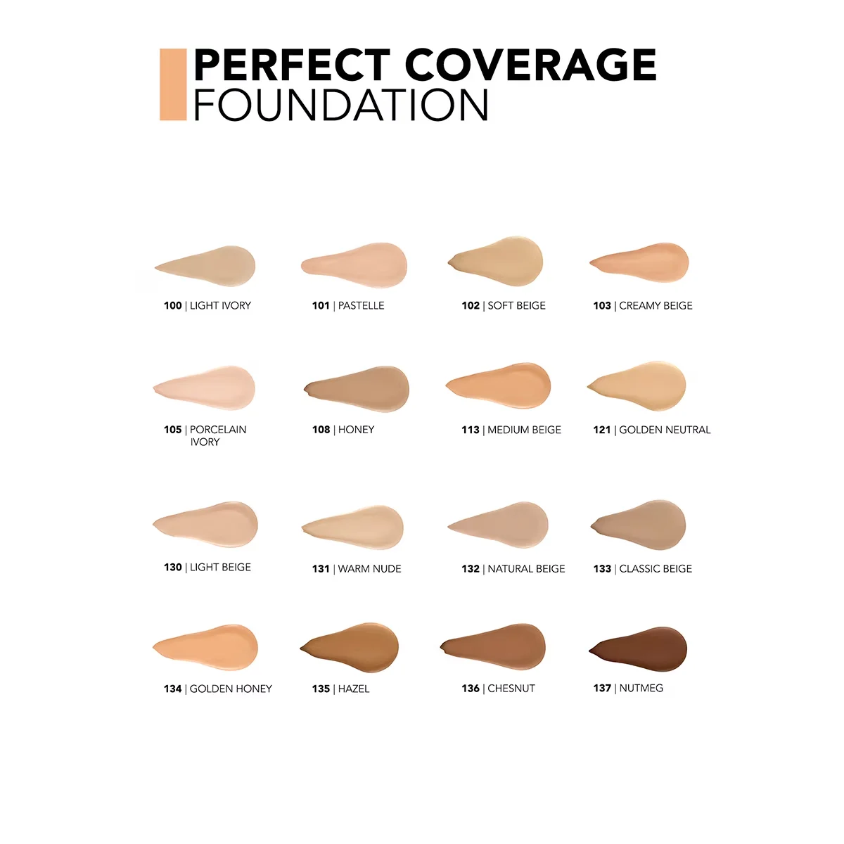 Фонд для лица Flormar Perfect Coverage 131 теплый нюд