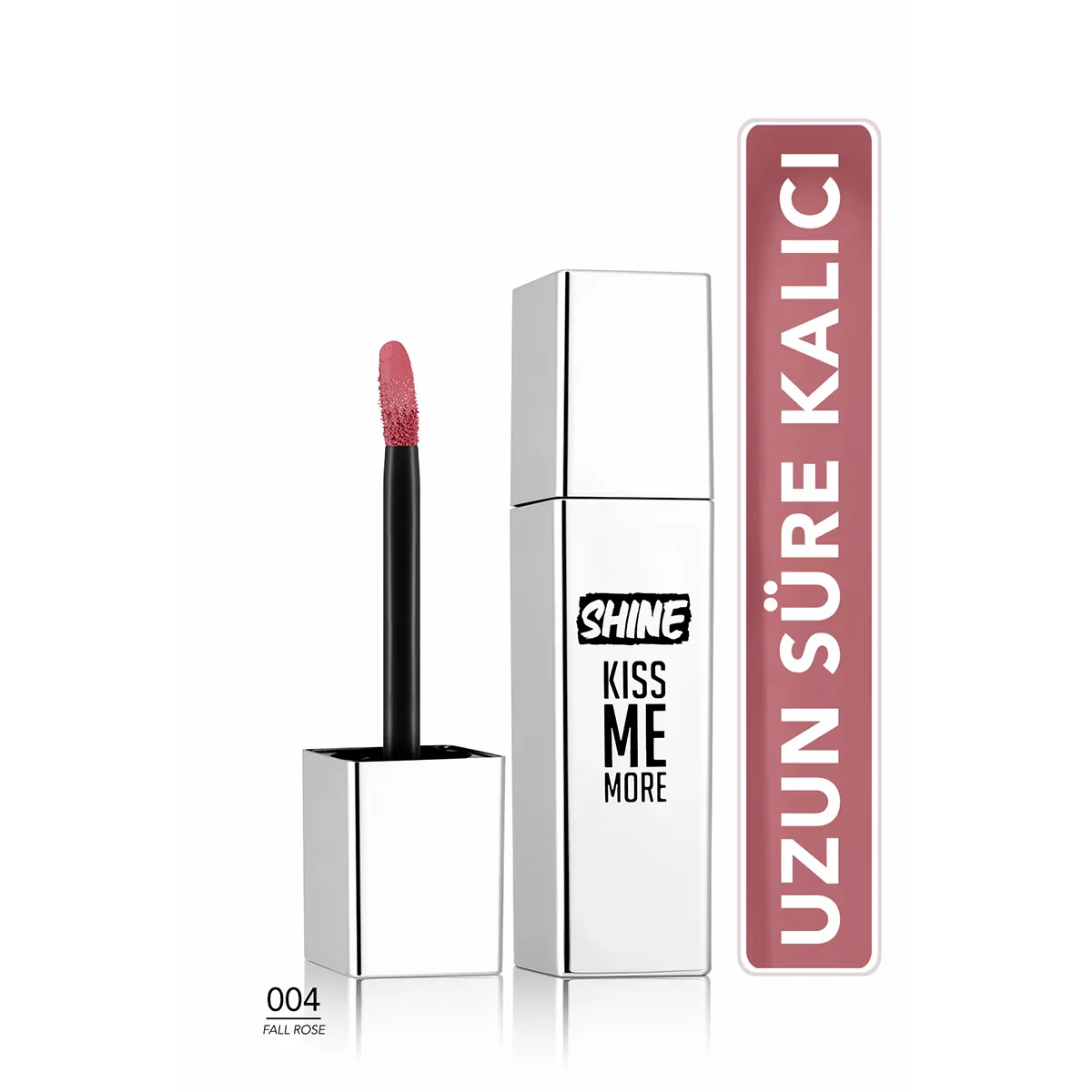 Flormar Shine Kiss Me More Long-lasting &amp; Shiny Finish Liquid Lipstick 004 fall Rose