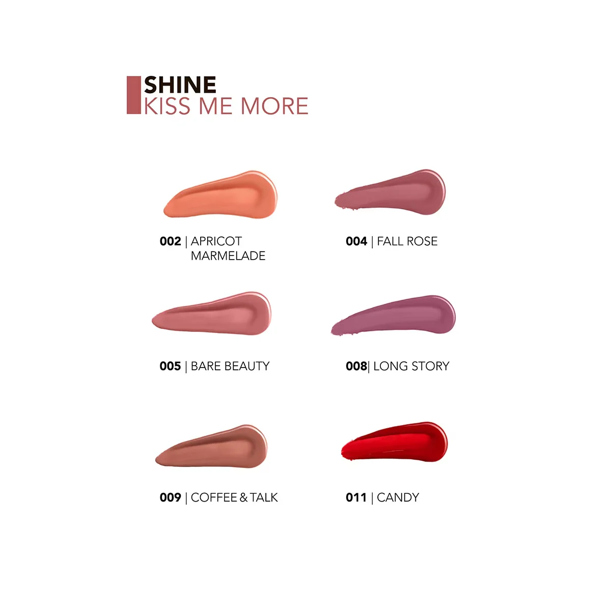 Flormar Shine Kiss Me More Long Lasting &amp; Shiny Finish Liquid Lipstick 009 coffe &amp; Talk