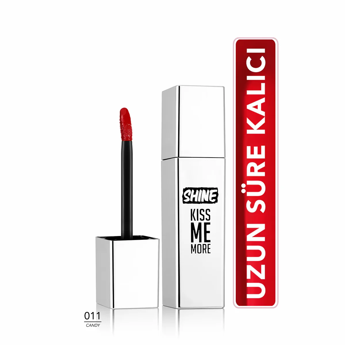 Flormar Shine Kiss Me More Long Lasting &amp; Shiny Finish Liquid Lipstick 011 candy