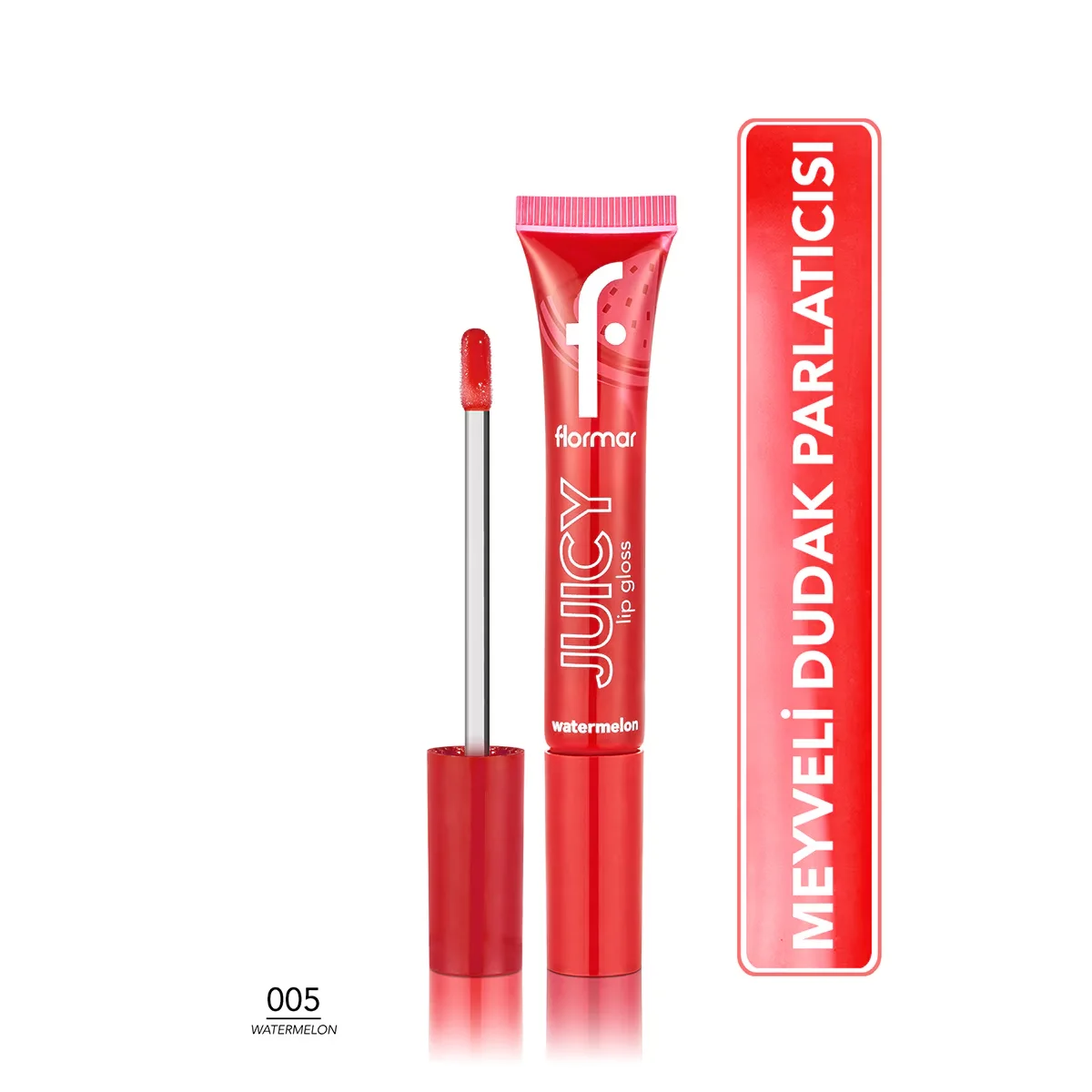 Flormar Juicy Feuchtigkeitsspendender Lipgloss - Wassermelonen-Geschmack 005