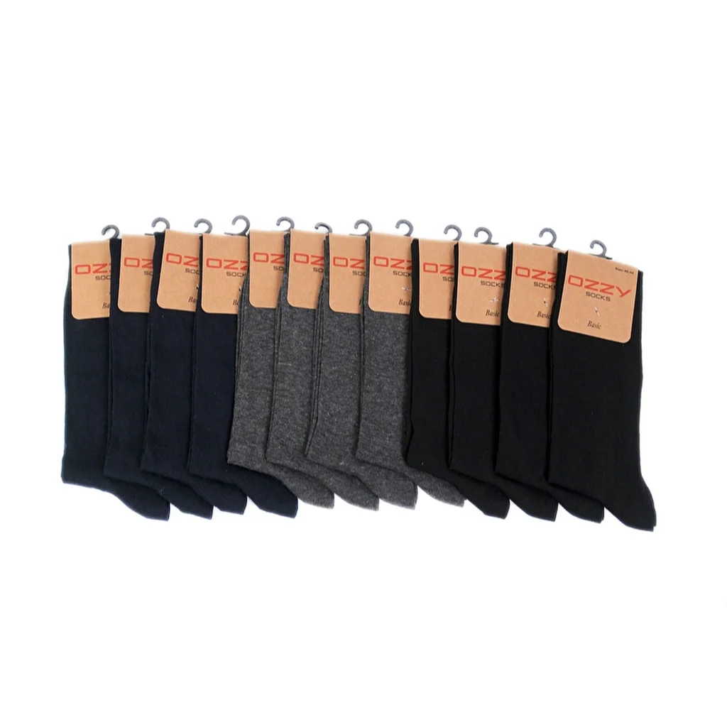 Ozzy Socks Men's 12-pack Viscose Seamless Ankle Socks 40/44