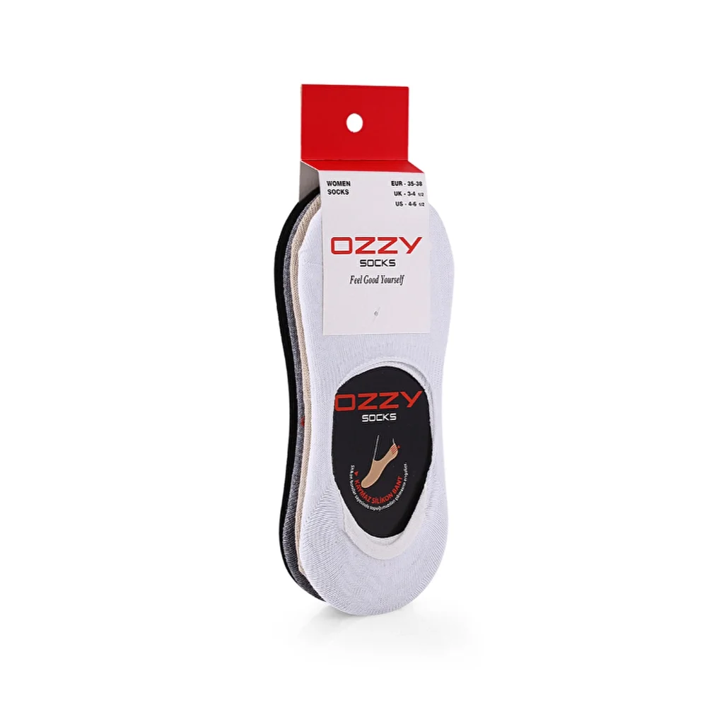 جوارب باليرينا نسائية بدون seams 35/38 من أوزي سوكس Ozzy Socks