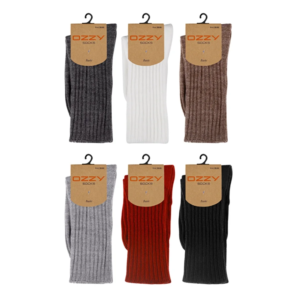 Ozzy Socks Women's 6-pack Wool Sleep Socks Color 1 36/40