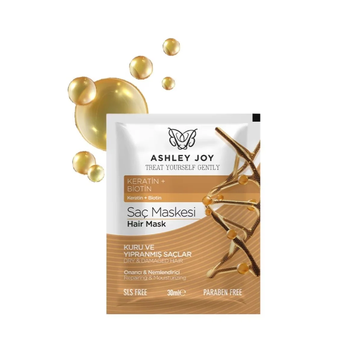 Ashley Joy 30ml Moisturizing Hair Mask for Soft, Hydrated Hair