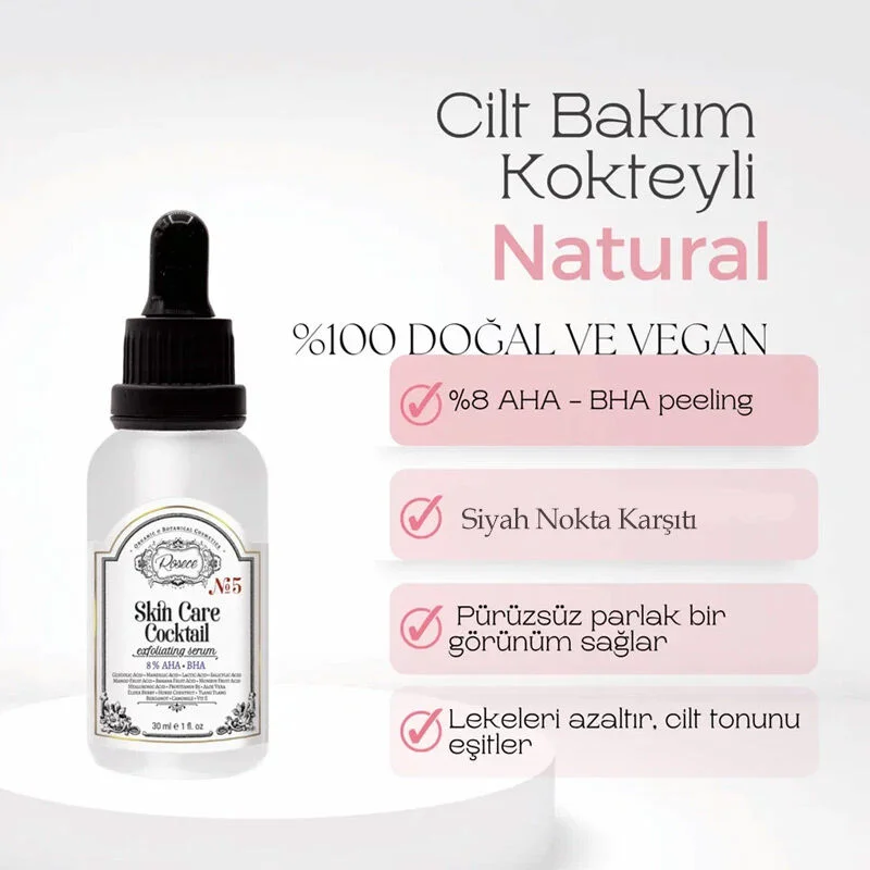 Rosece R05 skin Care Cocktail Natural Aha-bha Exfoliating Serum 30 ml