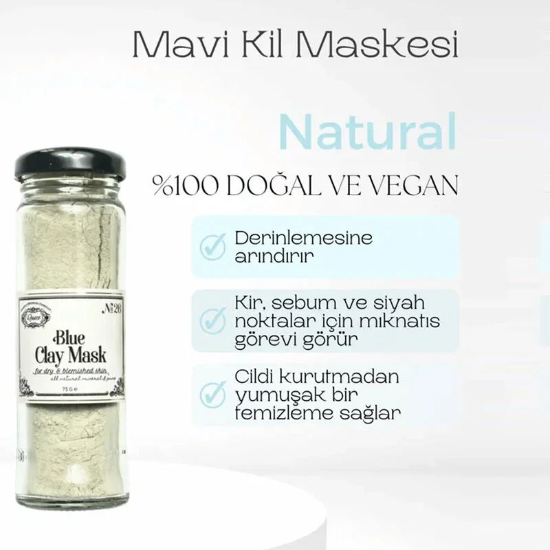 قناع الطين الأزرق R26 من روزس 75 جرام Rosece