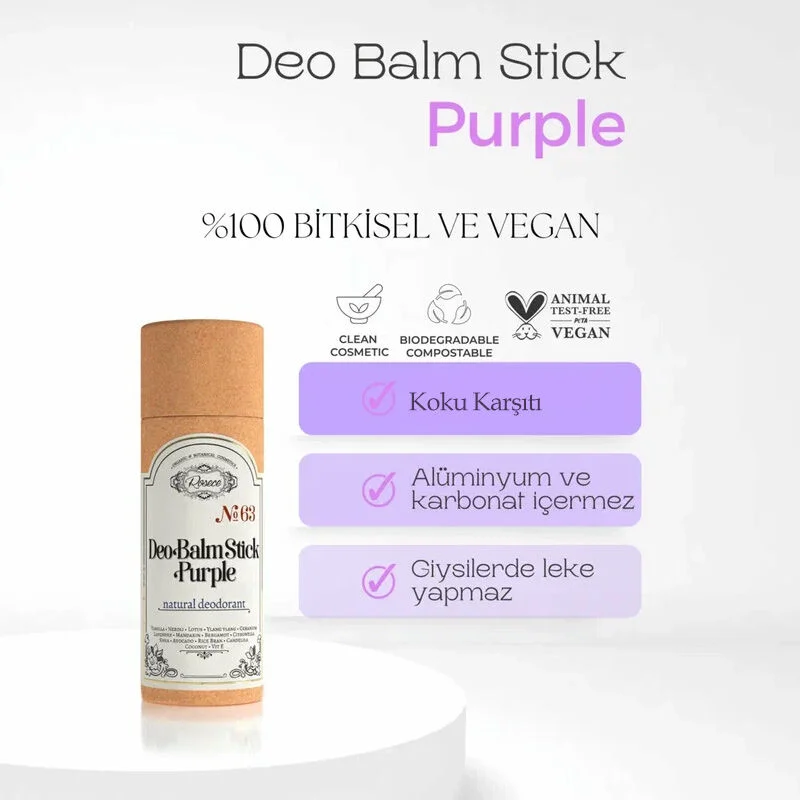 Rosece Natürlicher Deodorant Stick - Lila 60ml
