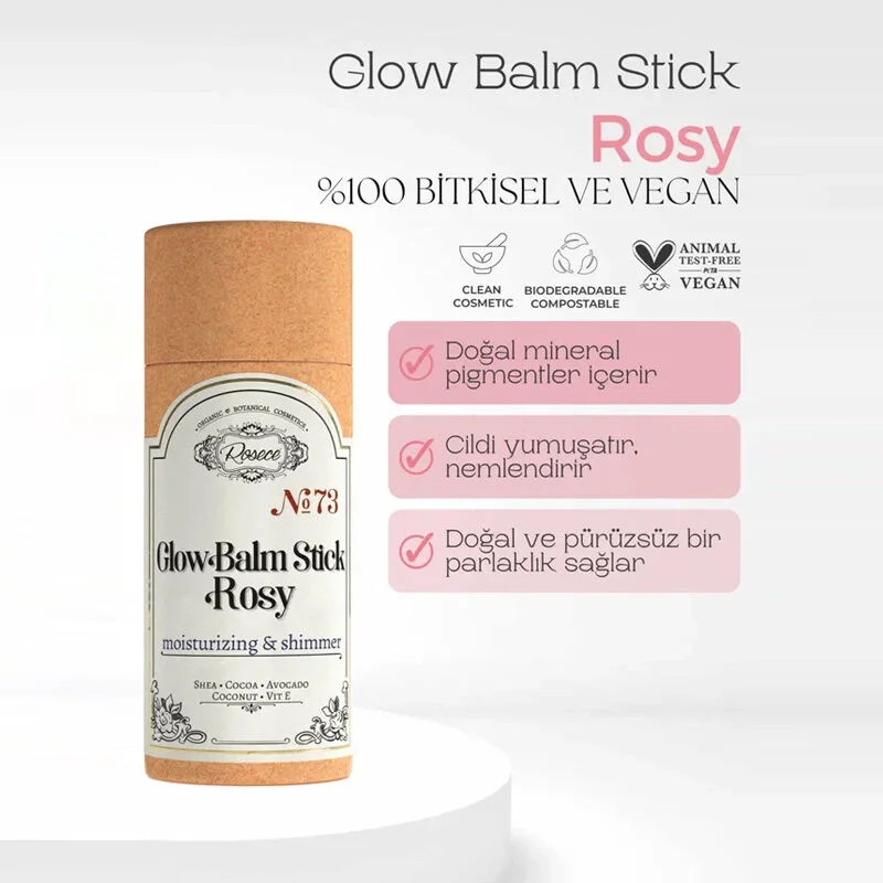 Rosece R73 luminous Stick Body Oil Glow Balm Stick Rosy 75 ml