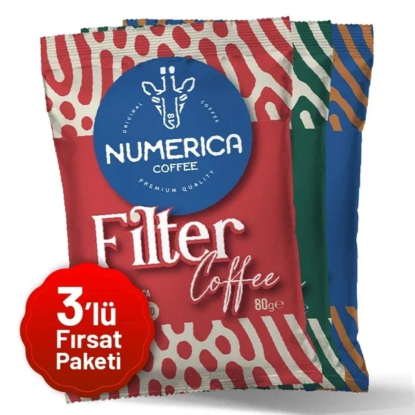 Numerica Filter Coffee 80 gr 3 pack