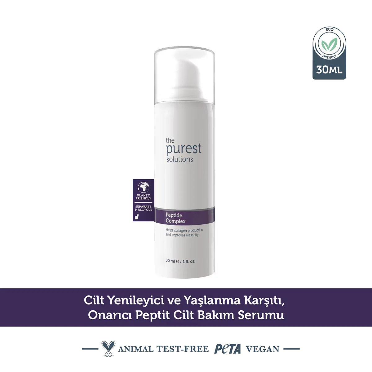 The Purest Solutions Peptide Containing Anti-aging Skin Care Serum 30 ml (peptide Complex)