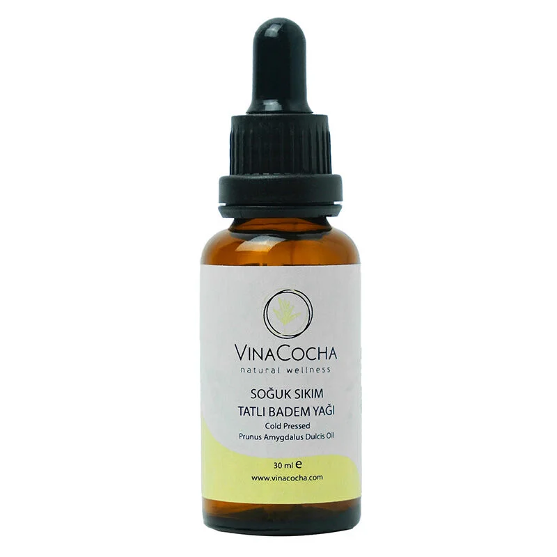 Vinacocha Cold Pressed Sweet Almond Oil - 30ml Nourishing Oil