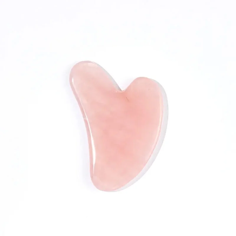 Pelcare Rose Quartz Heart Gua Sha