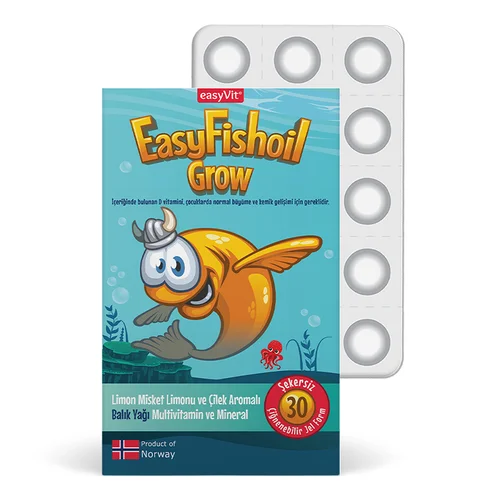 Easy Fish Oil Grow 30 pcs Chewable Gel Form