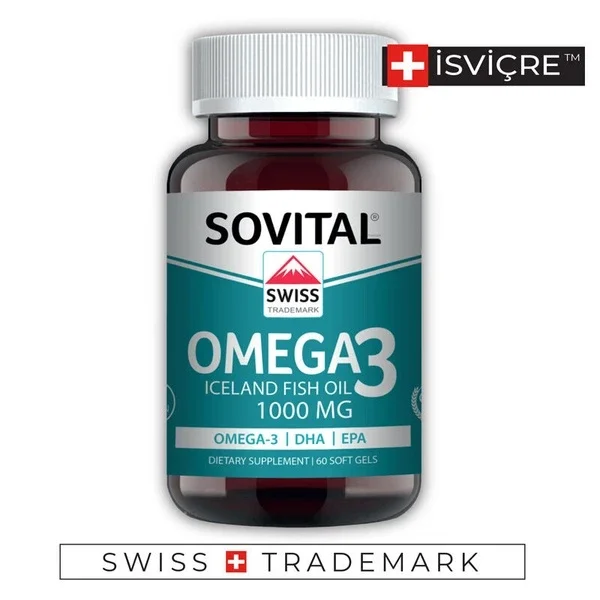Sovital Omega 3 1000 mg Food Supplement 60 soft Capsules