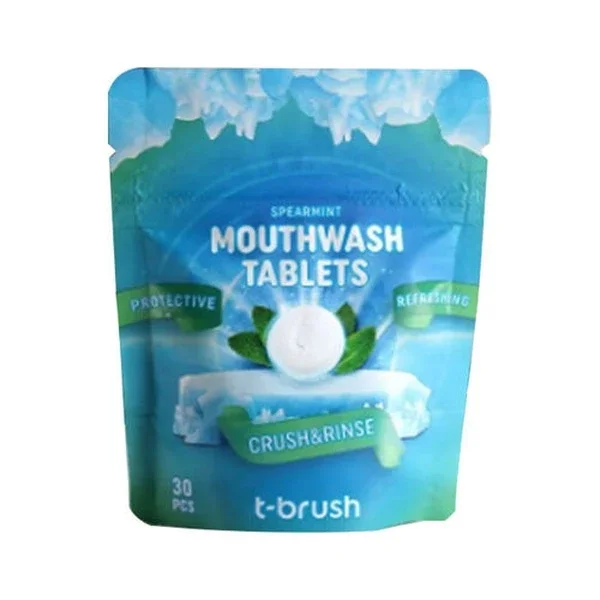 T-brush Mint Flavored Mouthwash Tablet - 30 tablets