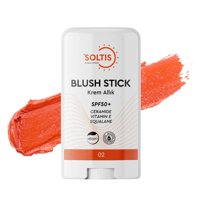 Soltis SPF 50+ Feuchtigkeitsspendender Stick Rouge - Pfirsichton 15g