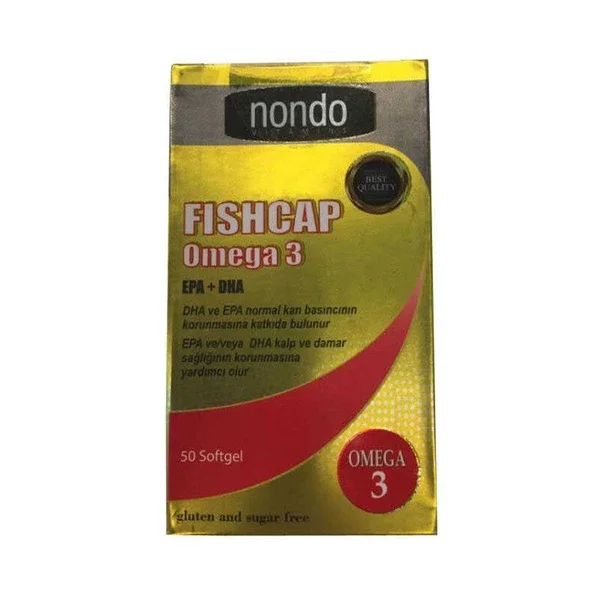 Nondo Vitamins Fishcap Omega 3 50 capsules