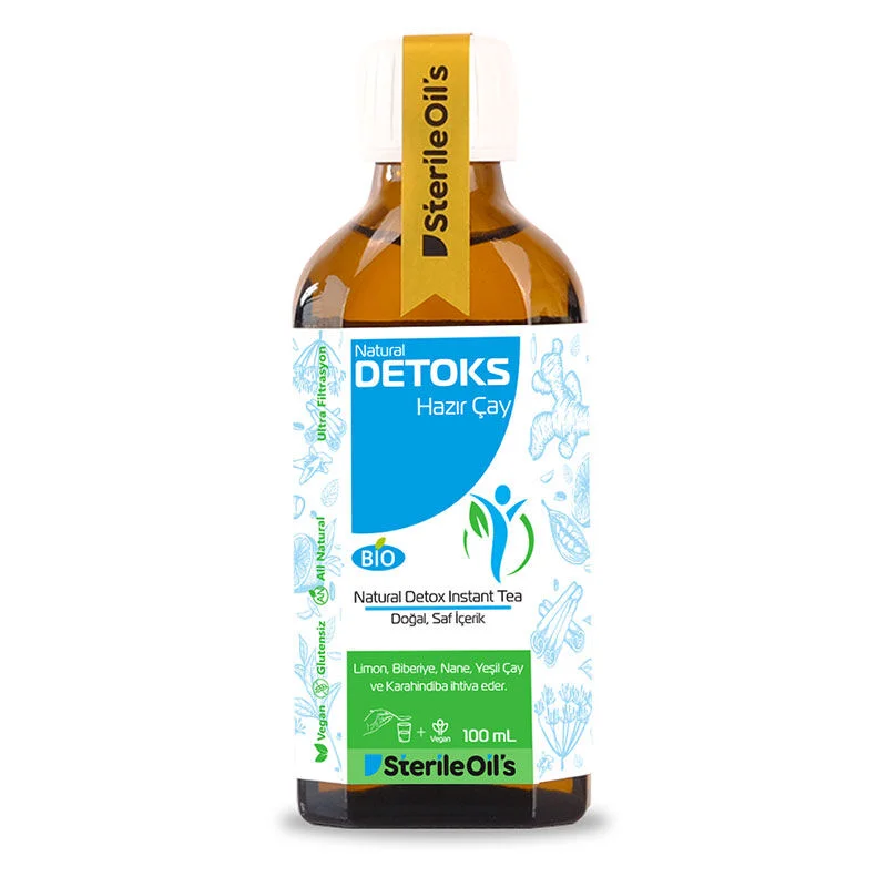 Sterile Oils شاي جاهز للتخلص من السموم من الزيوت المعقمة طبيعيًا 100 مل