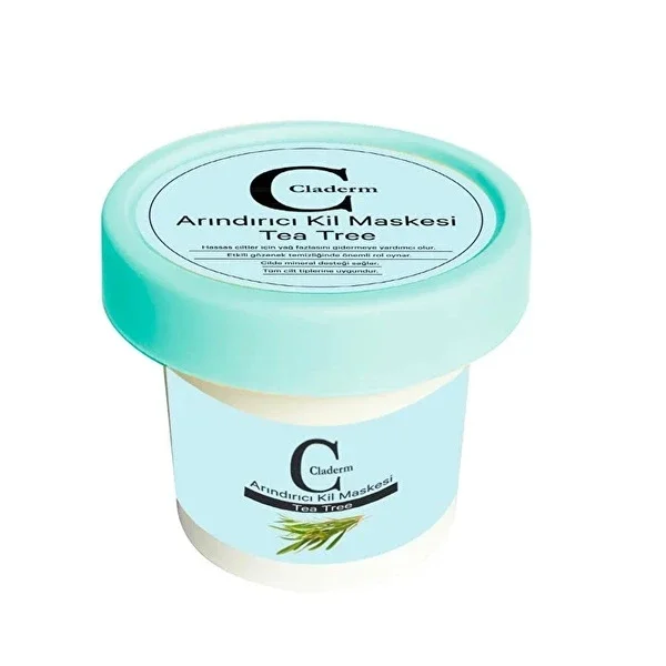 Claderm Tea Tree Oil Clay Mask 100ml - Acne & Oil Control
