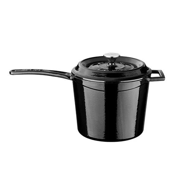 Lava Black Round Saucepan 18 cm