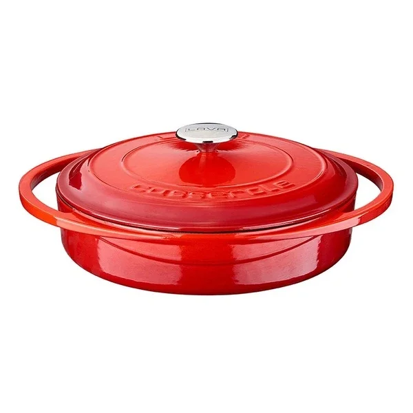 Lava Cast Iron Lid Heritage Series Multi-purpose Flat Pot 28 cm