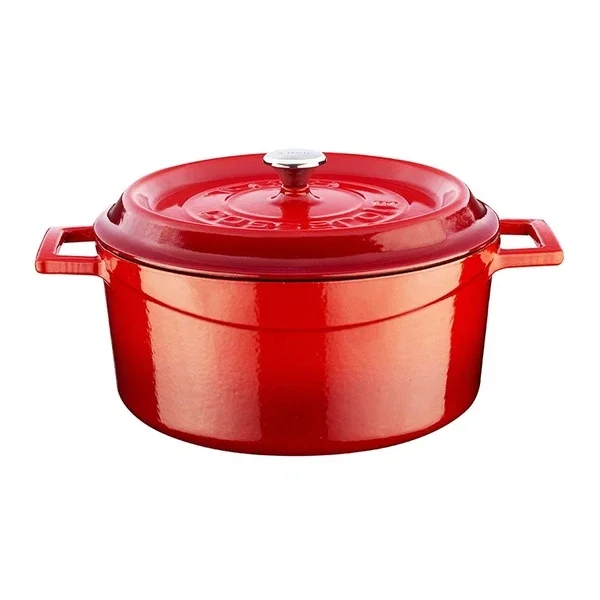 Lava Red Round Pot 24 cm