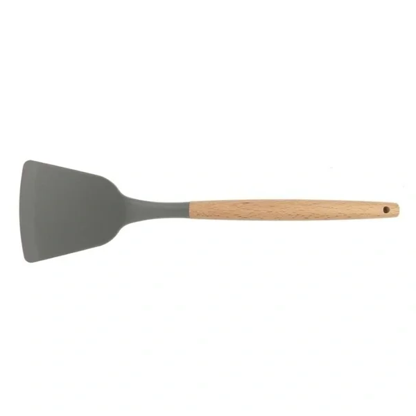Lia Silikonspatel mit Holzgriff - hitzebeständig 31,5 cm