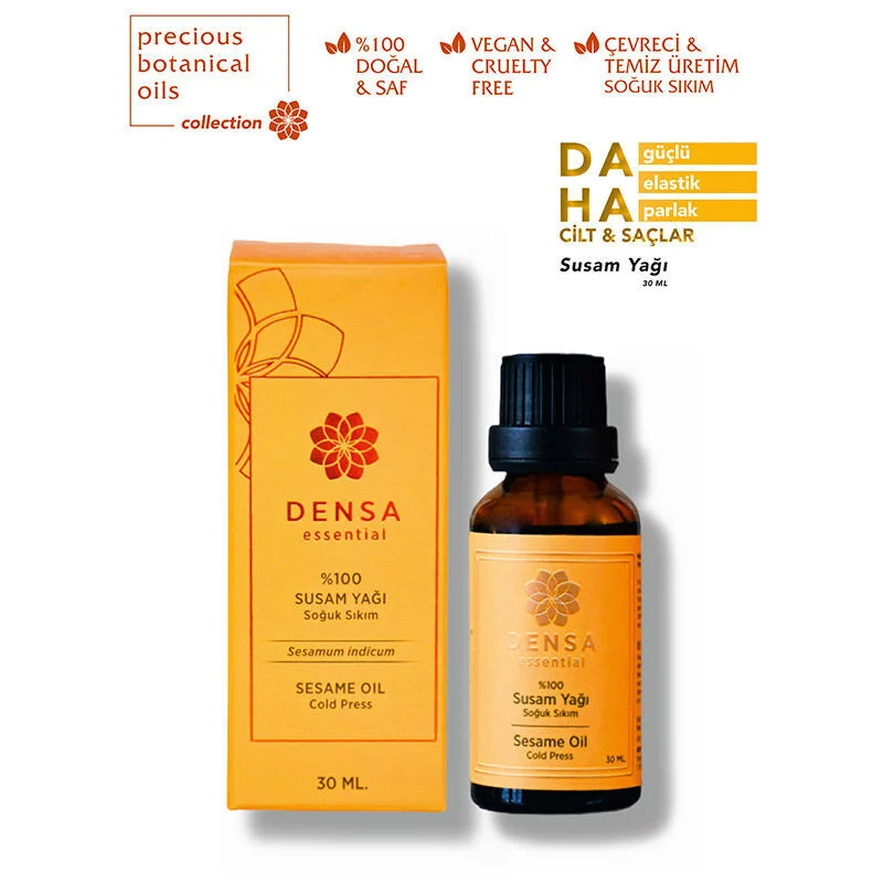 Densa Essential زيت السمسم العطري دينسا 30 مل نقي، طبيعي ومتعدد الاستخدامات