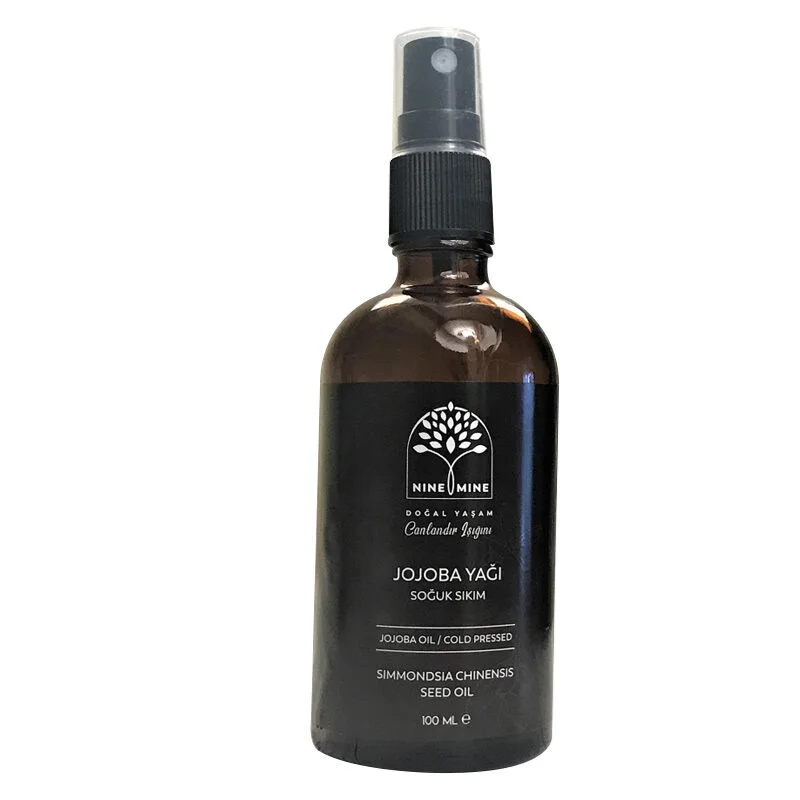 Nine Mine 100ml Jojoba Oil - Pure Moisturizing Oil for Skin & Hair