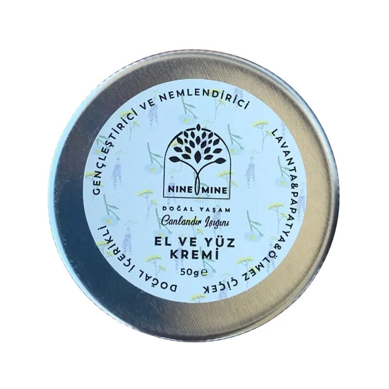 Nine Mine Natural Moisturizing Hand And Face Cream 50 ml