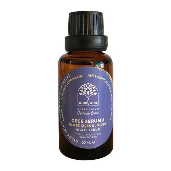 Nine Mine Ölmez Flower Jojoba Night Serum 30 ml