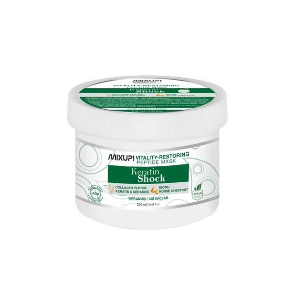 Mixup Vitality-restoring Peptide Mask Keratin Shock 250 ml