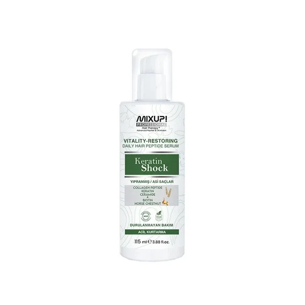 Mixup Vitality-restoring Daily Hair Peptide Serum Keratin Shock 115 ml