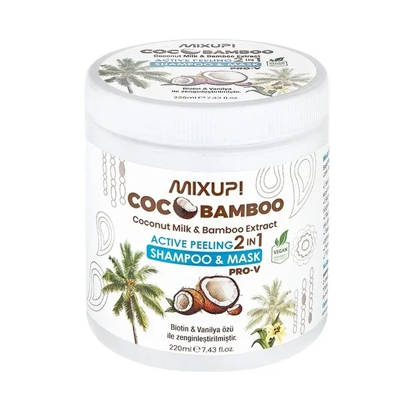 Mixup! Cocobamboo 2 in 1 peeling Shampoo & Mask 220 ml