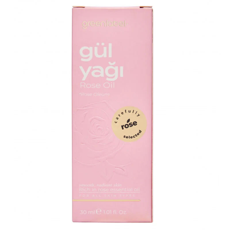 Greenlabel 30 ml Rose Oil - Natural Skin Hydration & Glow